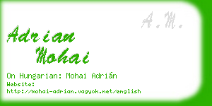 adrian mohai business card